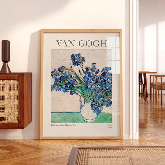 Vincent Van Gogh Irises in a White Vase Art Print – Floral Wall Decor — artwork preview 5