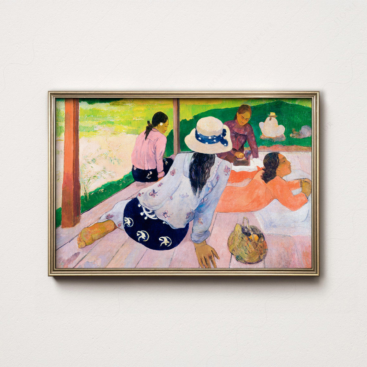 Paul Gauguin The Siesta Art Print — artwork preview 7