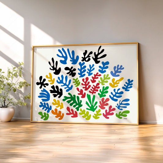 Henri Matisse La Gerbe Cut-Outs Art Print – Colorful Modern Wall Poster — artwork preview 2