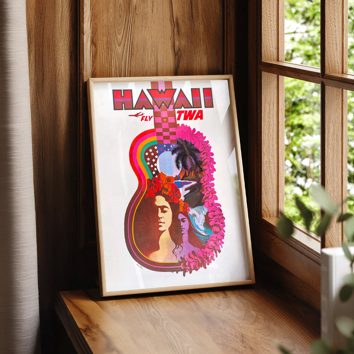 David Klein Hawaii Travel Poster Art Print — artwork preview 7