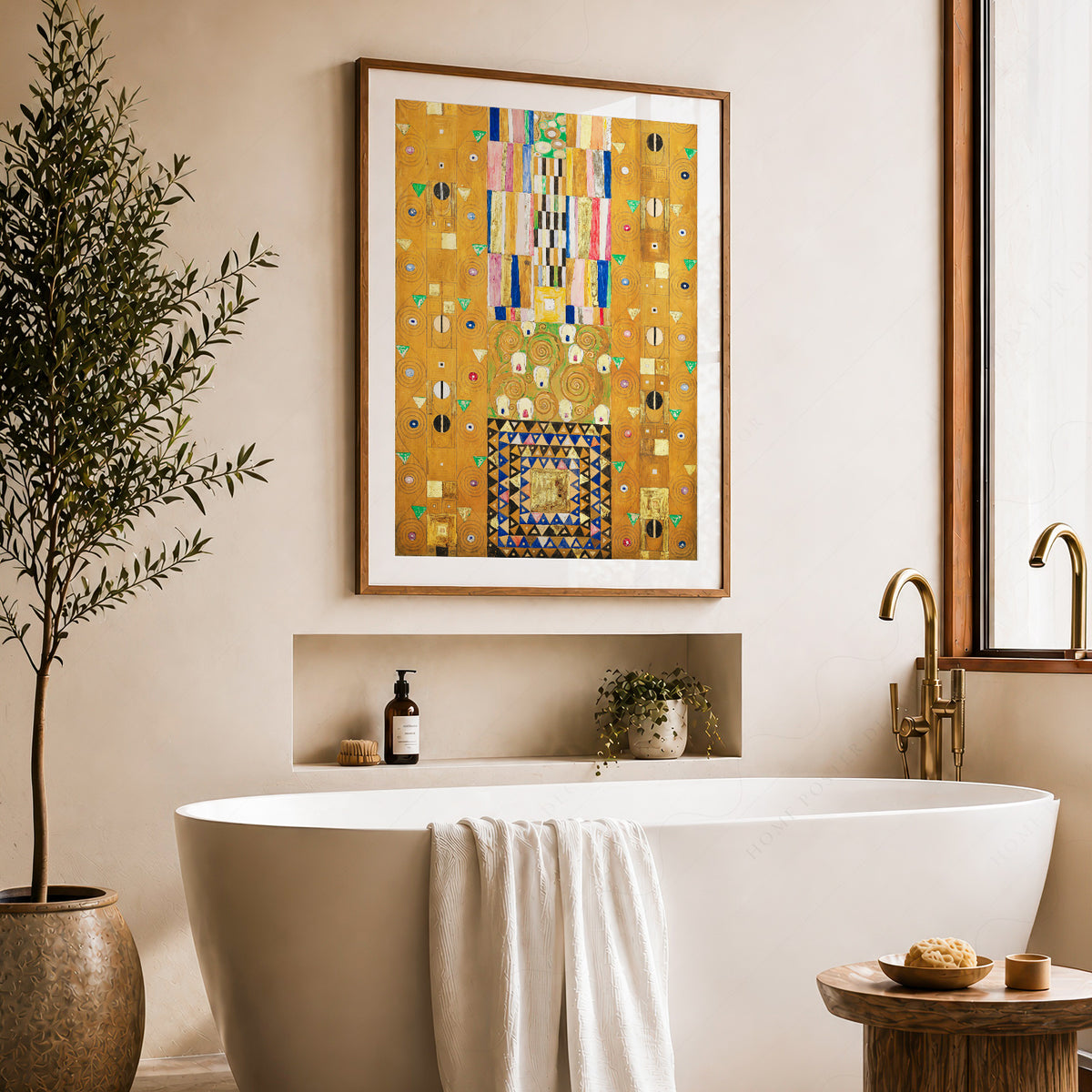 Gustav Klimt Golden Knight Art Print — artwork preview 22