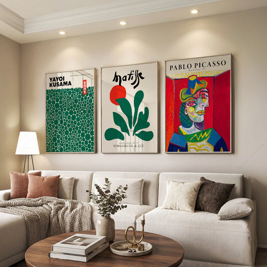 Matisse Kusama Picasso Gallery Wall Set of 3 – Modern Art Prints — artwork preview 7