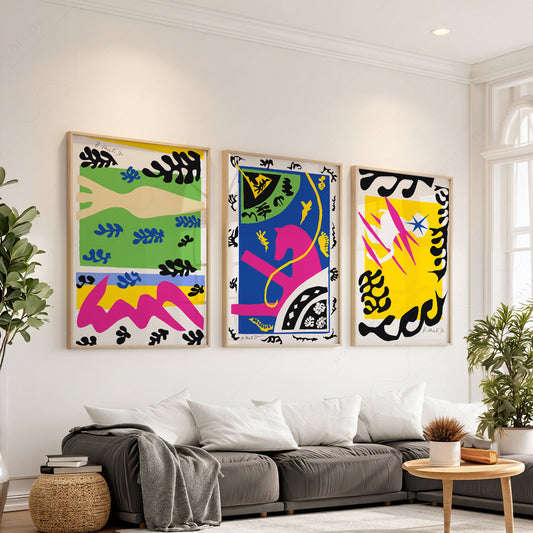 Henri Matisse Gallery Wall Set of 3 Prints — artwork preview 1