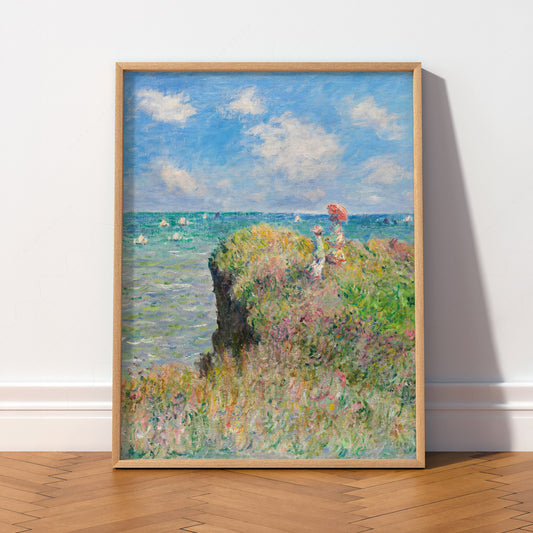 Claude Monet - Cliff Walk at Pourville Print — artwork preview 2