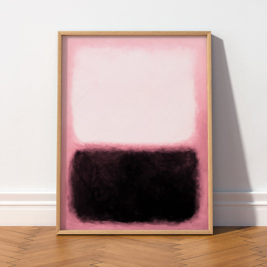 Mark Rothko Pink and Black Untitled Art Print – Abstract Expressionist Poster — artwork preview 2
