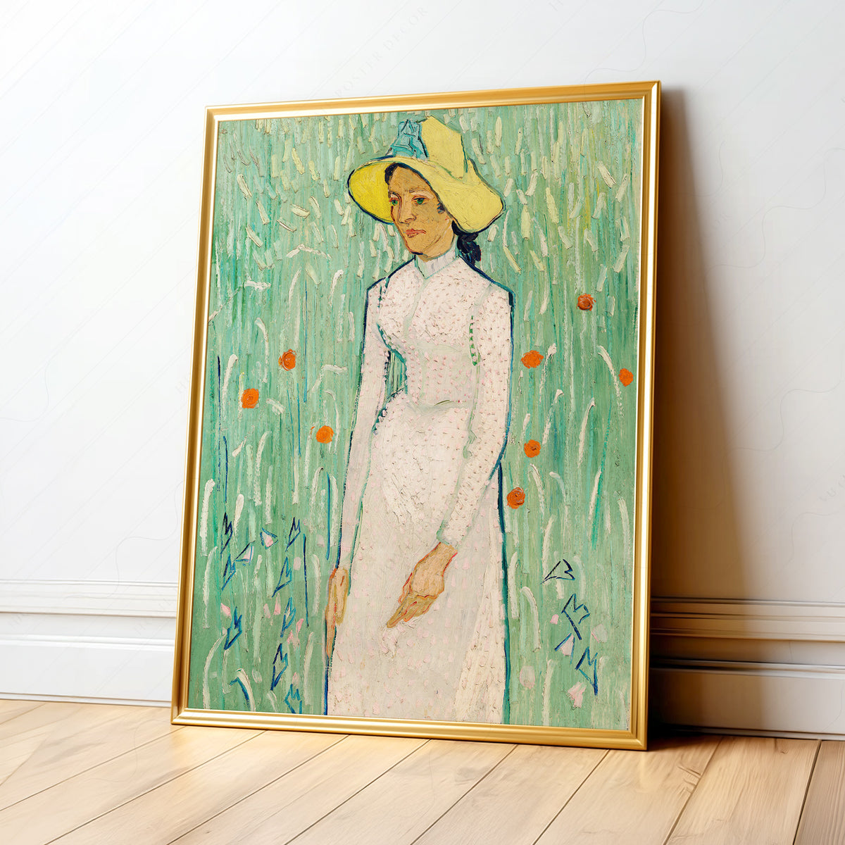 Vincent van Gogh Girl in White Exhibition Poster Art Print — artwork preview 1