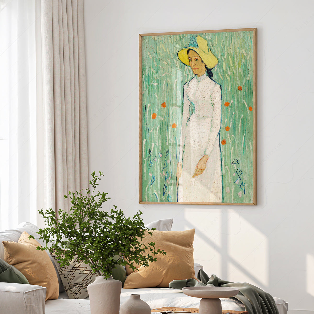 Vincent van Gogh Girl in White Exhibition Poster Art Print — artwork preview 6