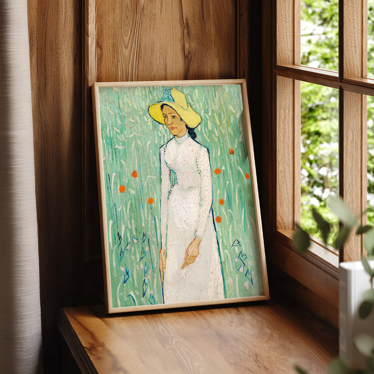 Vincent van Gogh Girl in White Exhibition Poster Art Print — artwork preview 7