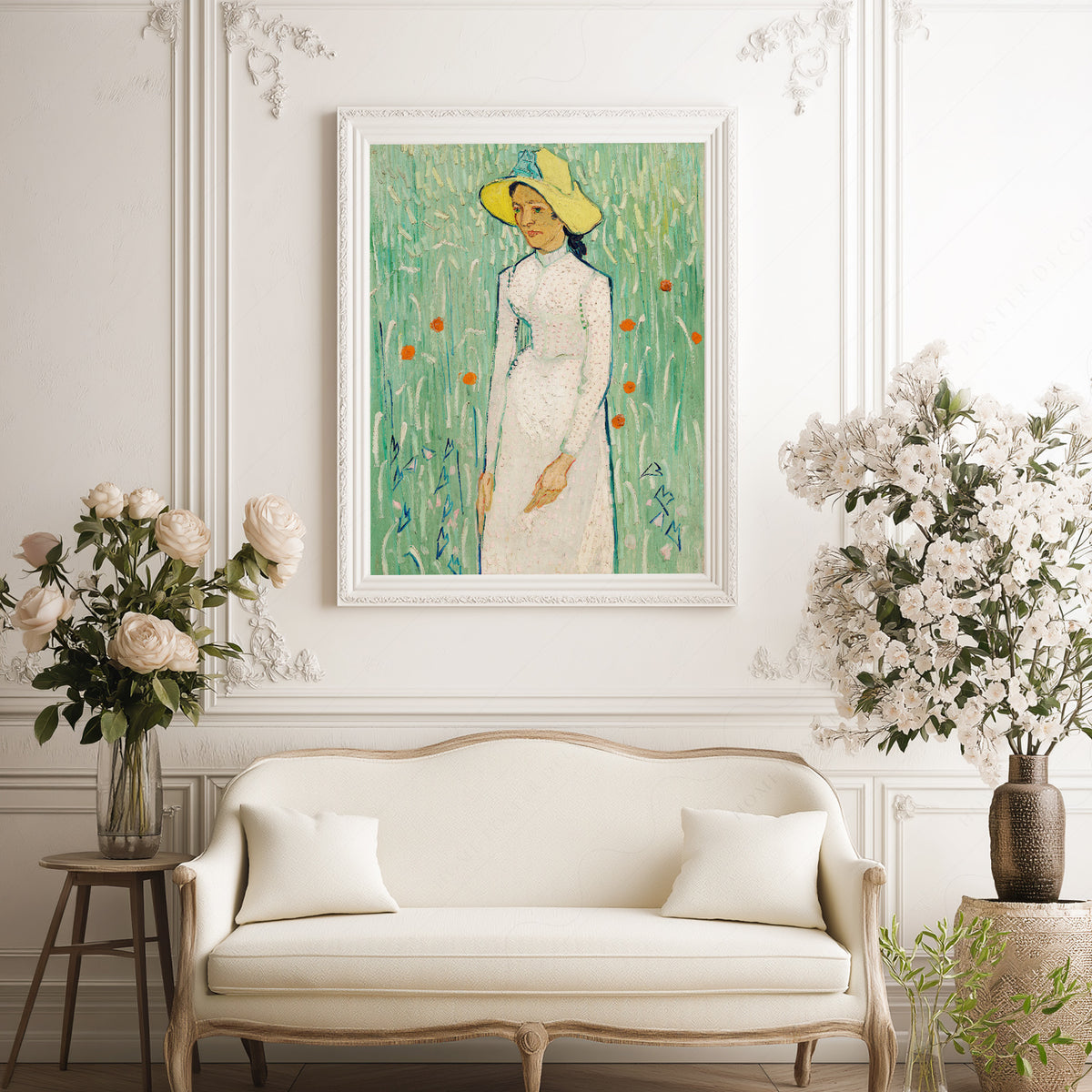 Vincent van Gogh Girl in White Exhibition Poster Art Print — artwork preview 17