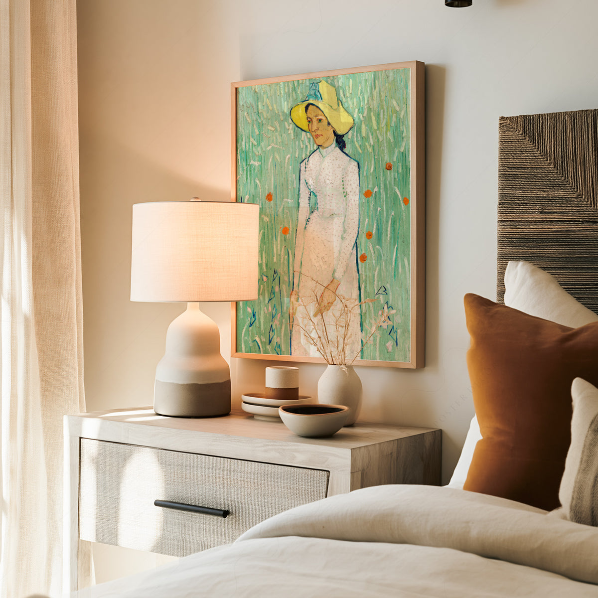 Vincent van Gogh Girl in White Exhibition Poster Art Print — artwork preview 19