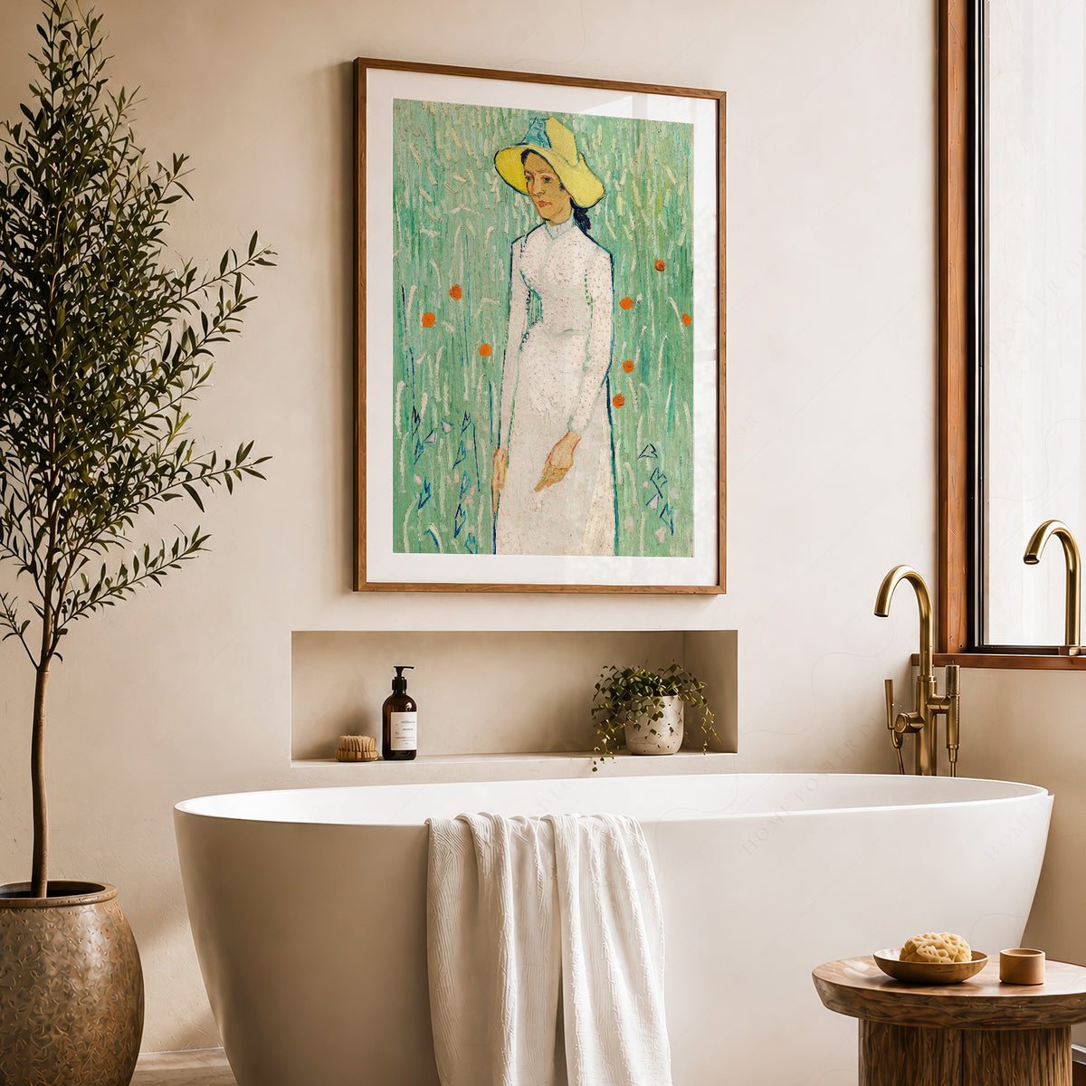 Vincent van Gogh Girl in White Exhibition Poster Art Print — artwork preview 22