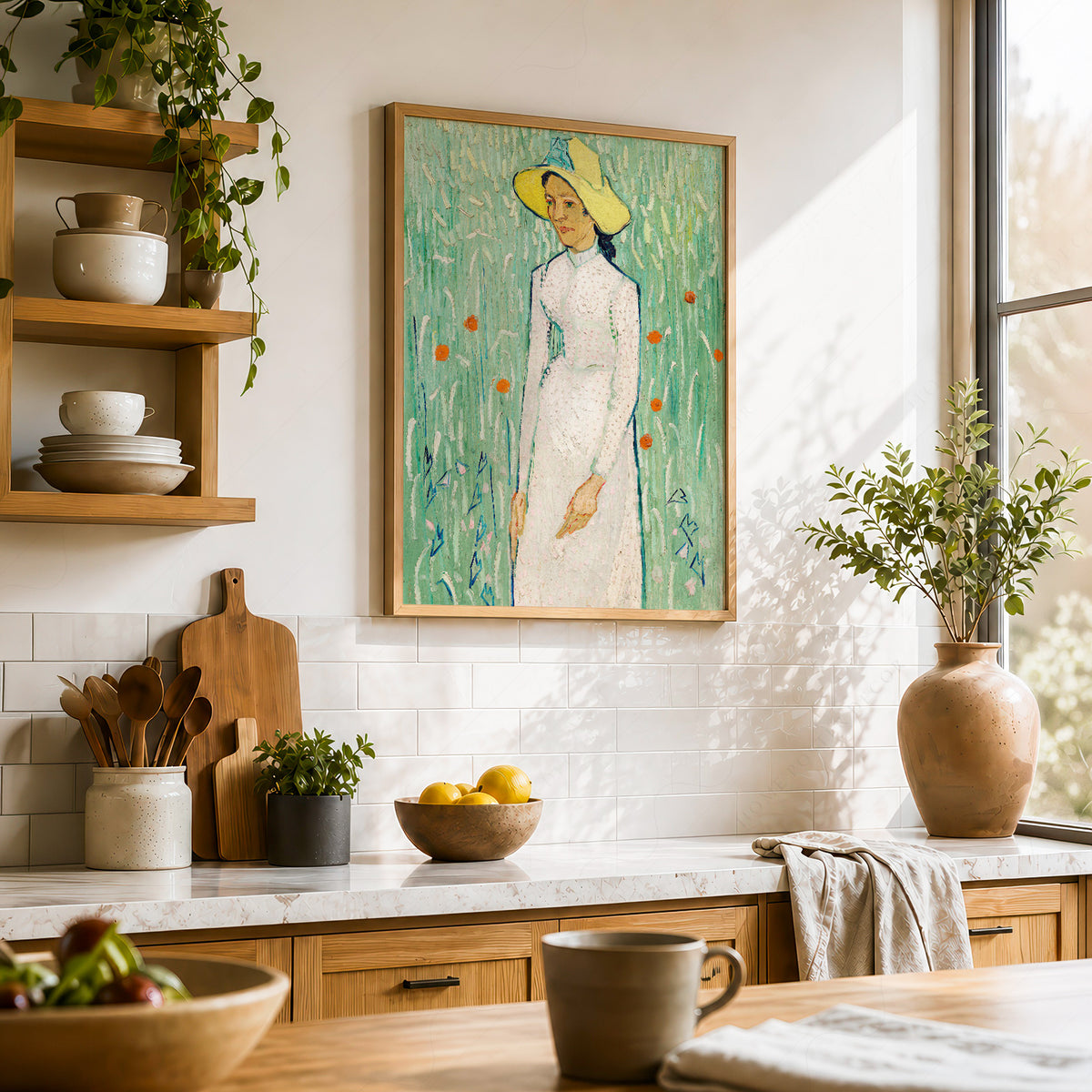 Vincent van Gogh Girl in White Exhibition Poster Art Print — artwork preview 23