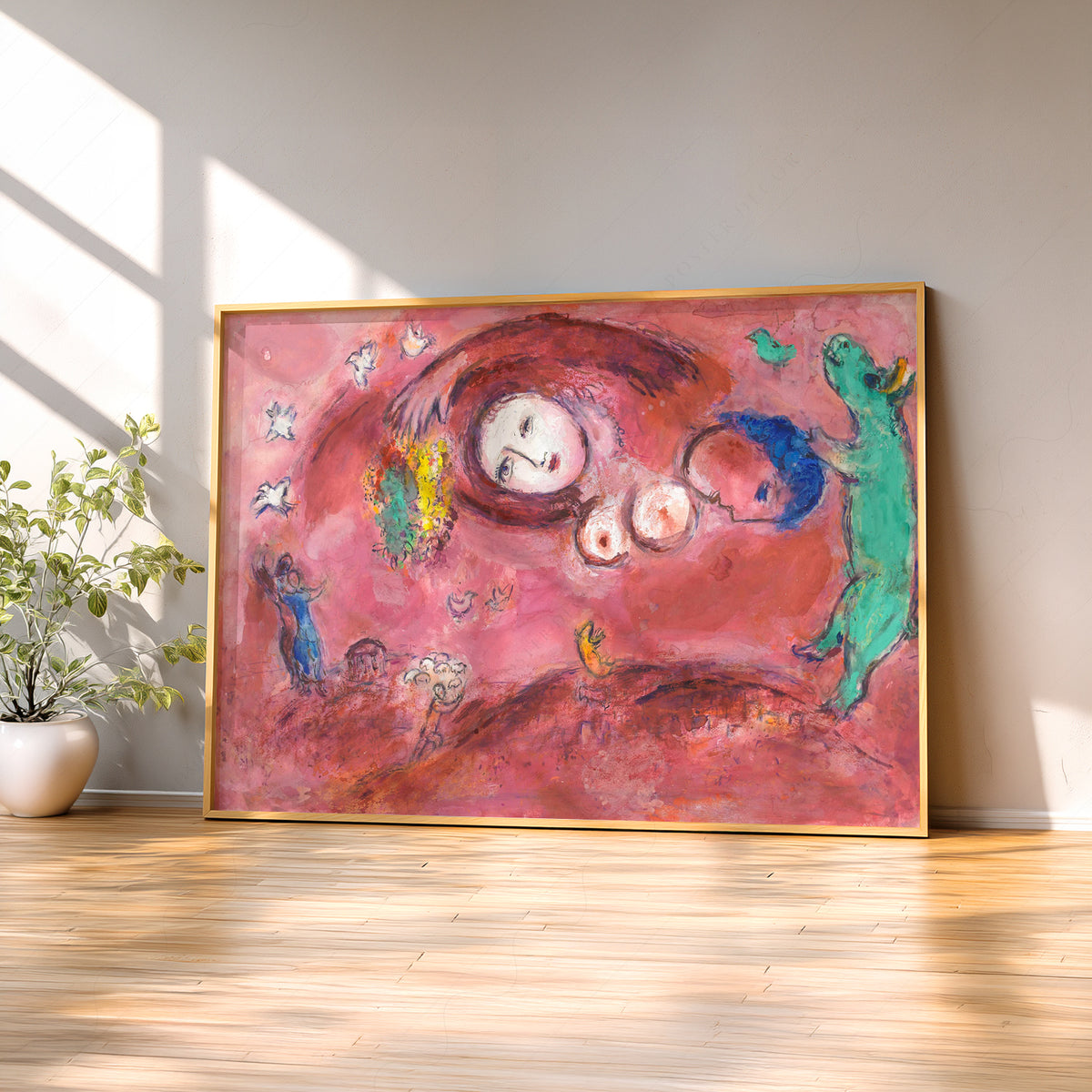 Marc Chagall Spring in the Meadow Art Print — artwork preview 2