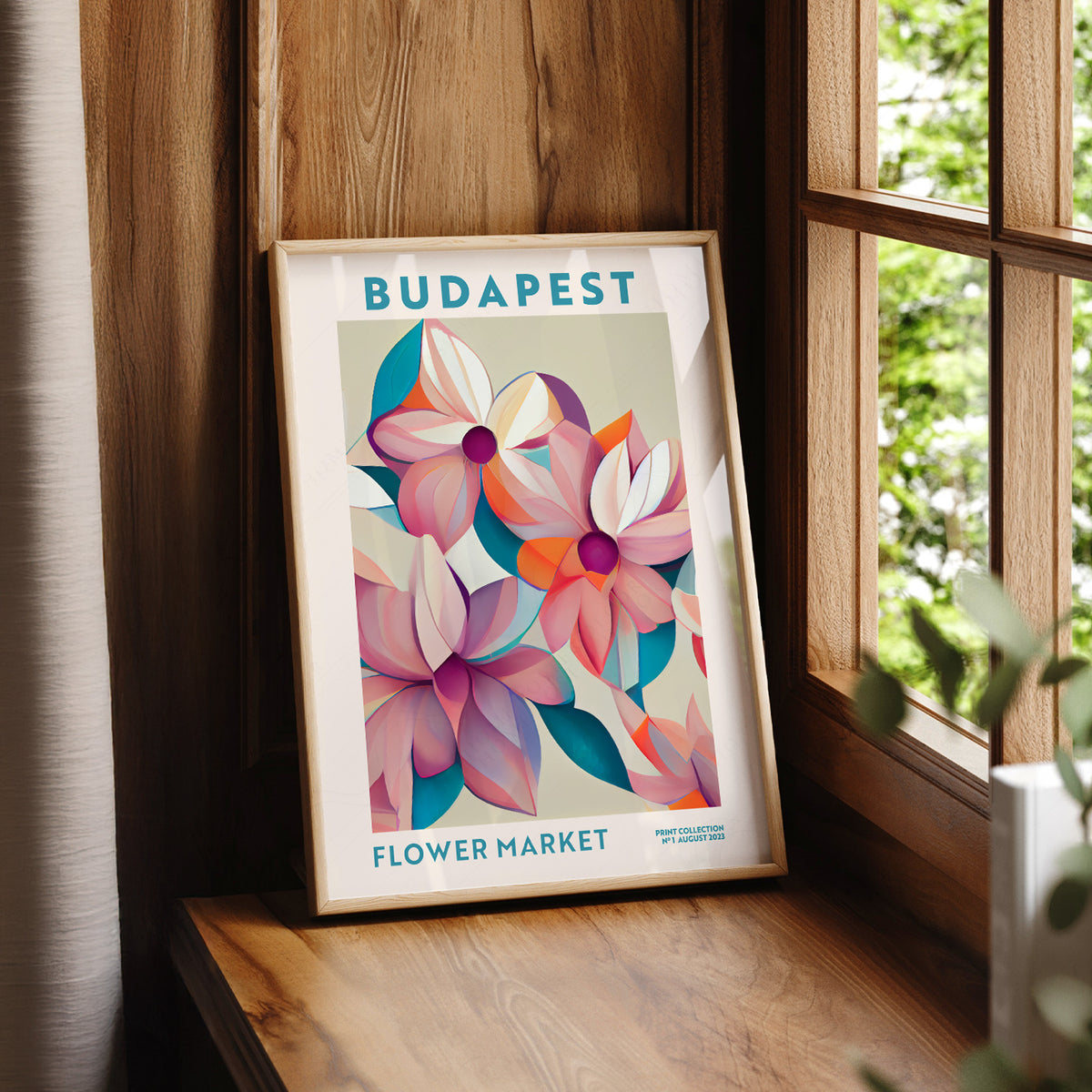 Budapest Flower Market Art Print — artwork preview 7