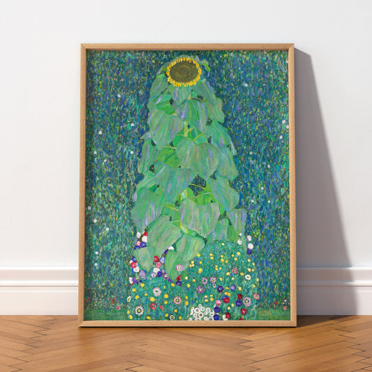 Gustav Klimt Sunflower Art Print – Art Nouveau Floral Wall Decor — artwork preview 2