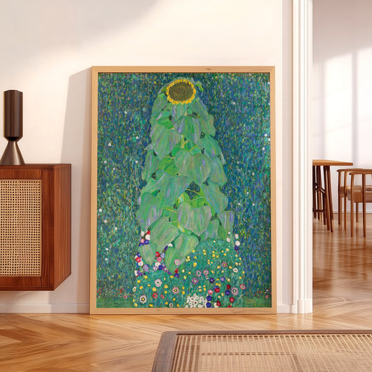 Gustav Klimt Sunflower Art Print – Art Nouveau Floral Wall Decor — artwork preview 5