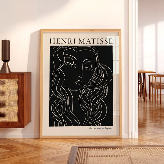 Henri Matisse Dors Dormeuse Art Print – Modern Line Art Wall Decor — artwork preview 5