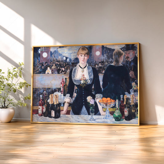 Édouard Manet A Bar at the Folies-Bergère Print – Impressionist Wall Art — artwork preview 2