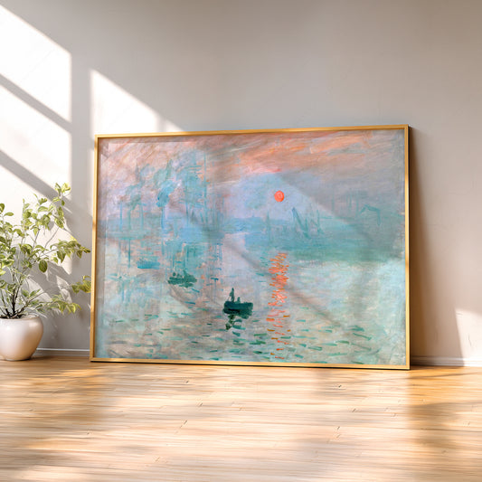 Claude Monet - Impression Sunrise Art Print – Impressionist Wall Decor — artwork preview 2