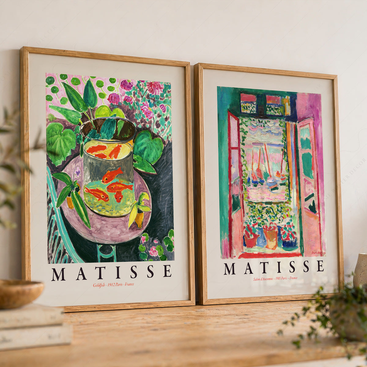 Henri Matisse Goldfish and Open Window Exhibition Pair – Set of 2 Art Prints — artwork preview 8