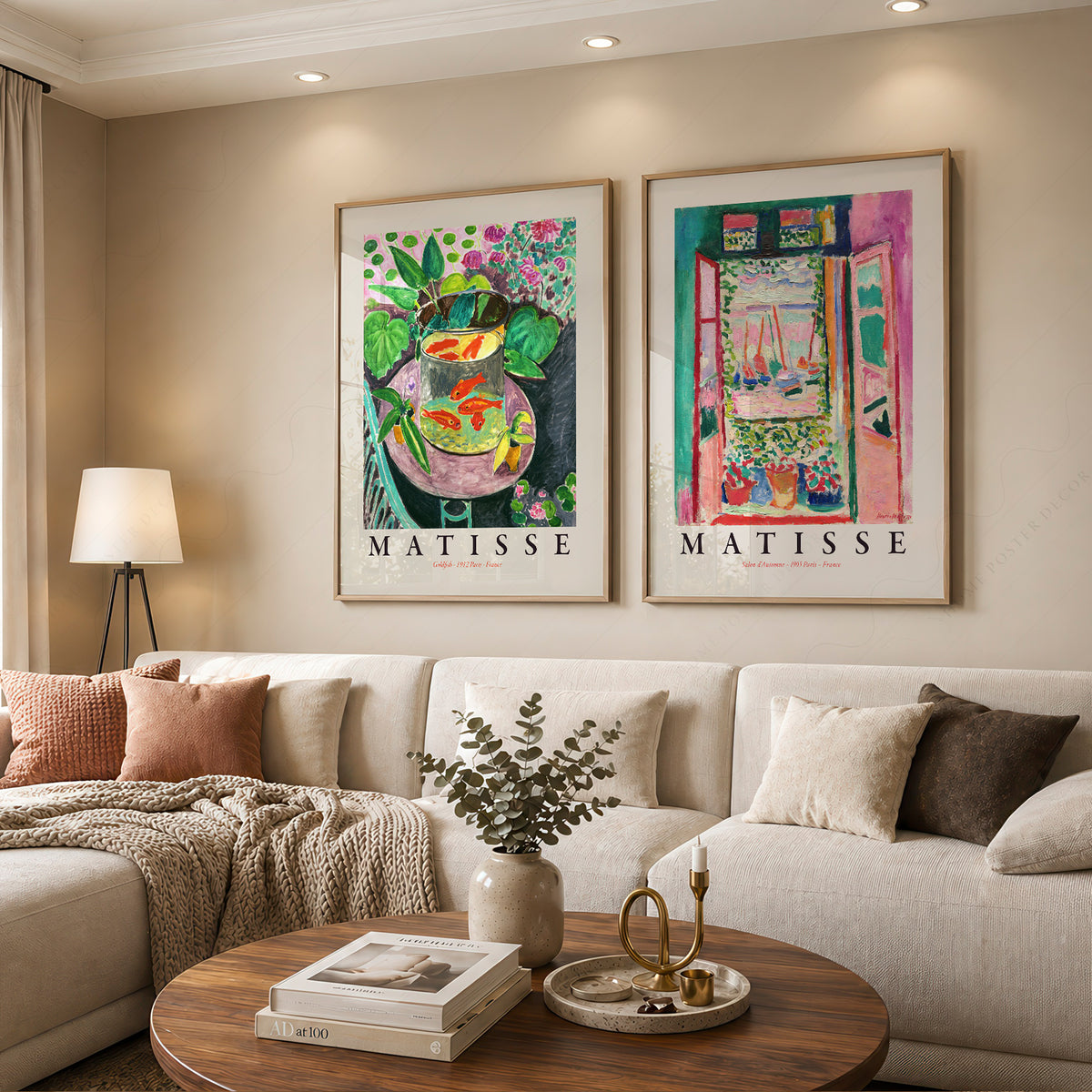 Henri Matisse Goldfish and Open Window Exhibition Pair – Set of 2 Art Prints — artwork preview 12