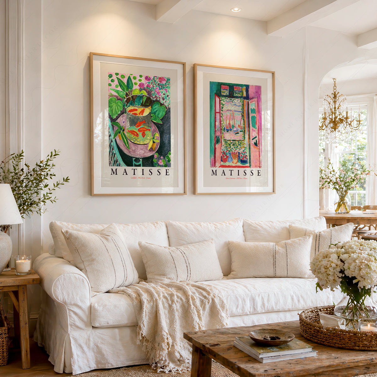 Henri Matisse Goldfish and Open Window Exhibition Pair – Set of 2 Art Prints — artwork preview 1