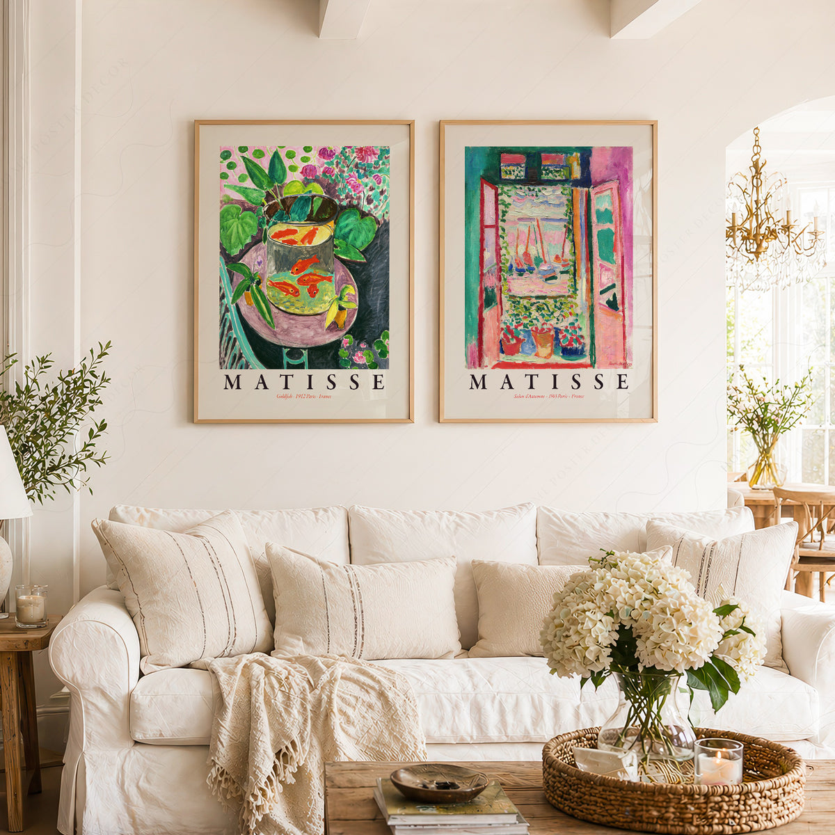 Henri Matisse Goldfish and Open Window Exhibition Pair – Set of 2 Art Prints — artwork preview 2