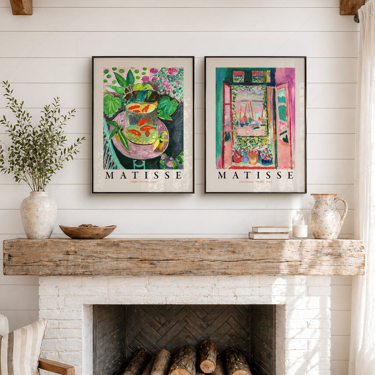 Henri Matisse Goldfish and Open Window Exhibition Pair – Set of 2 Art Prints — artwork preview 6