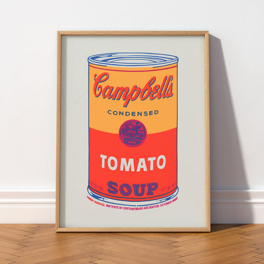Andy Warhol Campbell's Soup Tomato Print – Pop Art Wall Poster — artwork preview 2