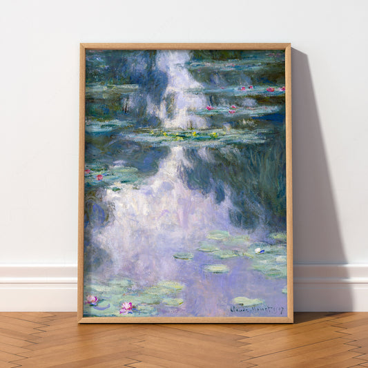Claude Monet Water Lilies Print – Nymphéas Wall Art Print — artwork preview 2