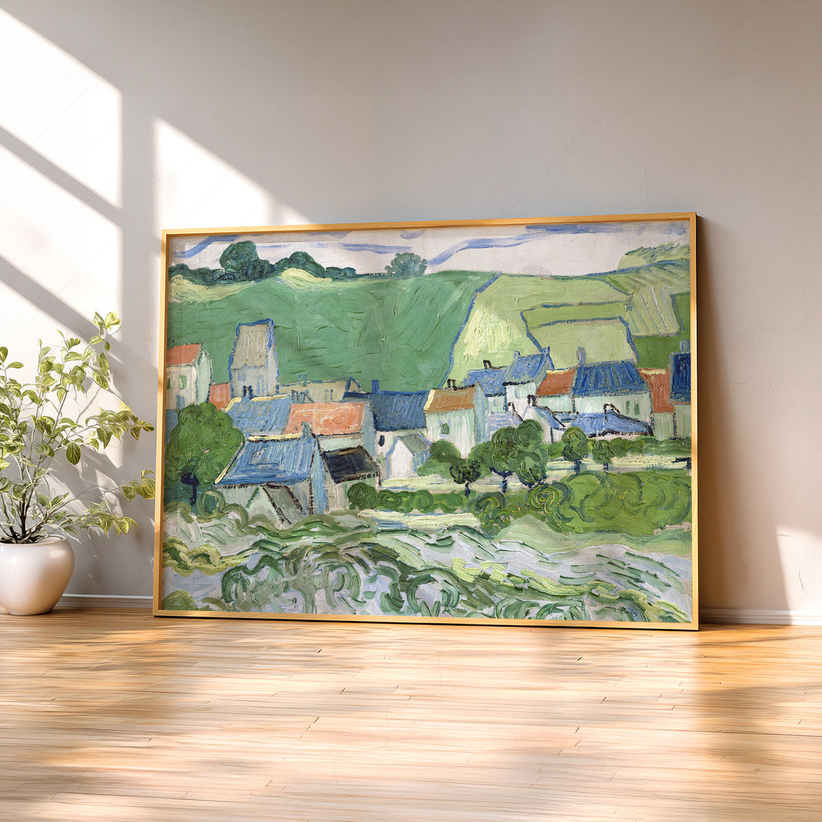 Vincent van Gogh View of Auvers Art Print — artwork preview 2