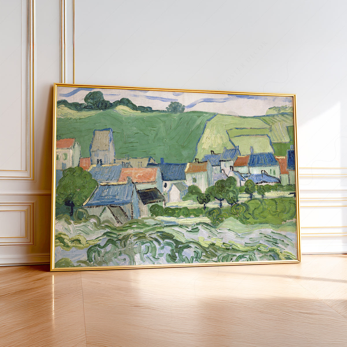 Vincent van Gogh View of Auvers Art Print — artwork preview 1