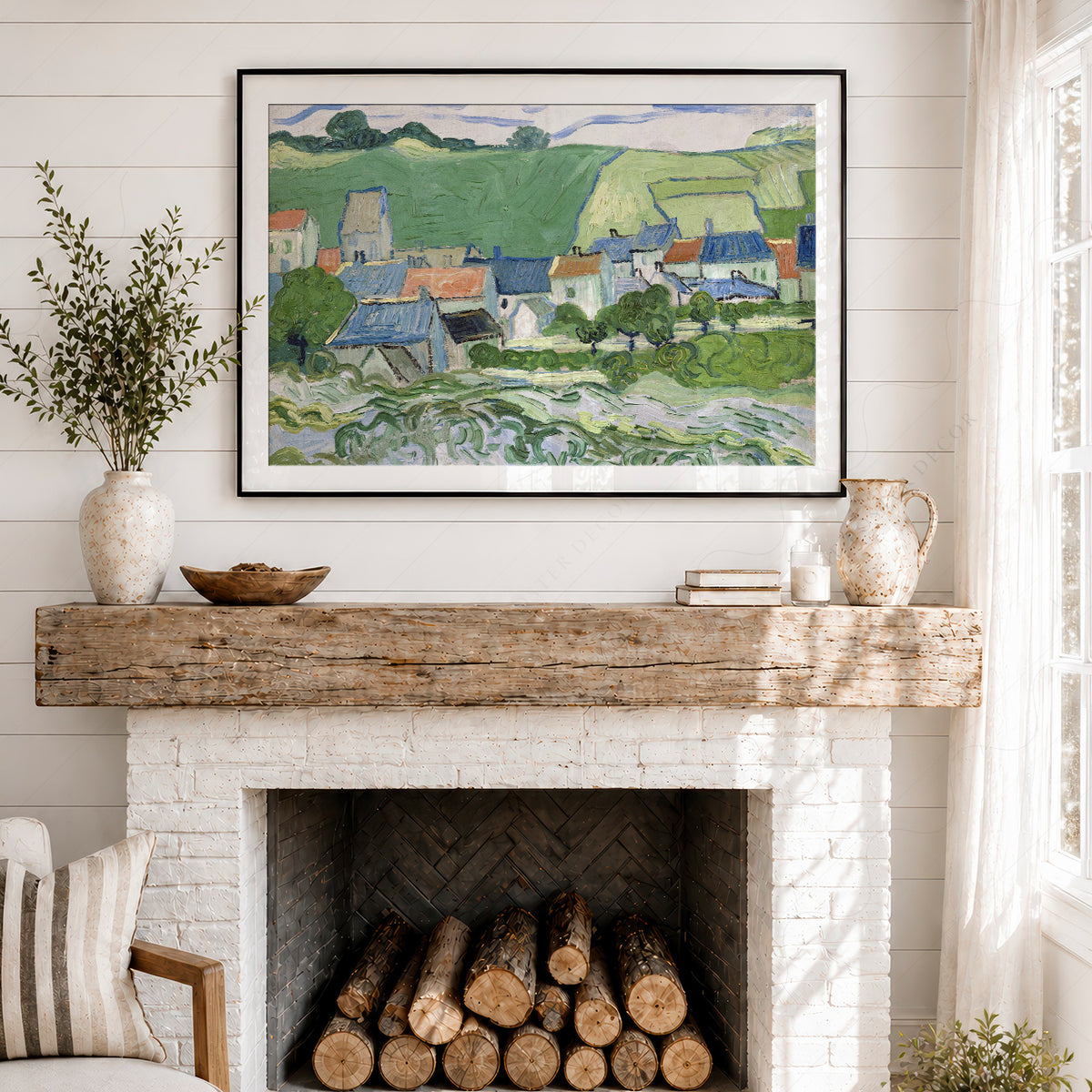 Vincent van Gogh View of Auvers Art Print — artwork preview 18