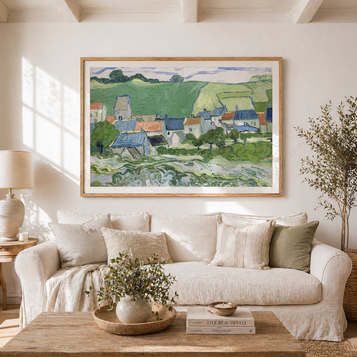 Vincent van Gogh View of Auvers Art Print — artwork preview 23