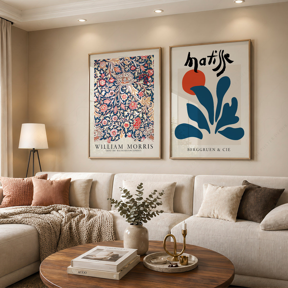 Matisse and Morris Blue Pair – Set of 2 Art Prints — artwork preview 12