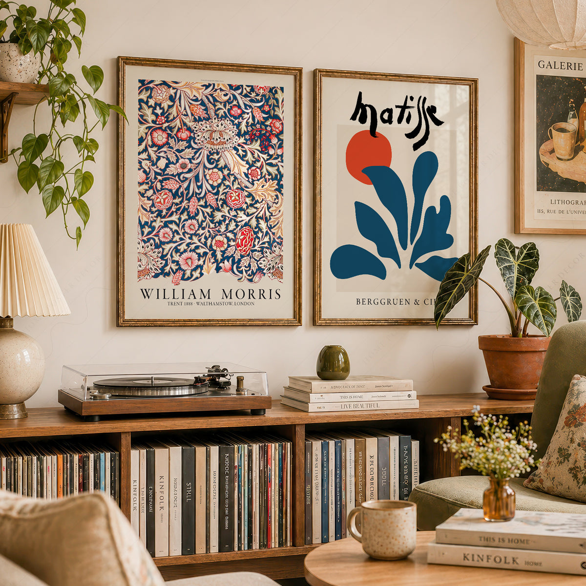 Matisse and Morris Blue Pair – Set of 2 Art Prints — artwork preview 23