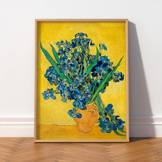 Vincent van Gogh Irises in a Vase Art Print – Famous Painting Wall Decor — artwork preview 2