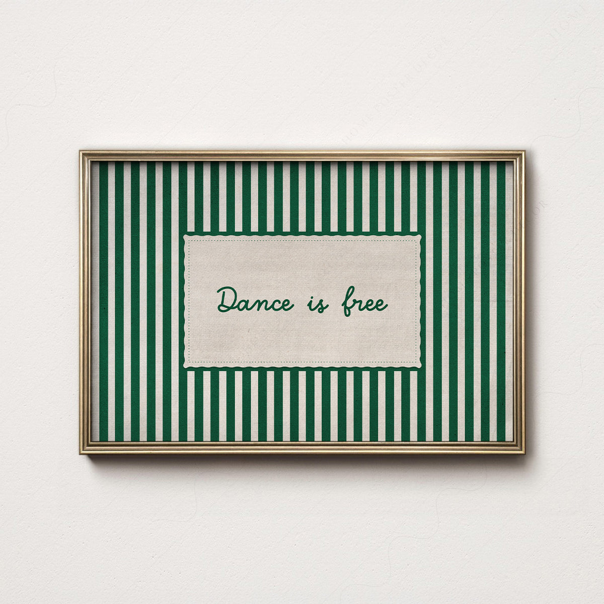 Dance Is Free Quote Art Print — artwork preview 7