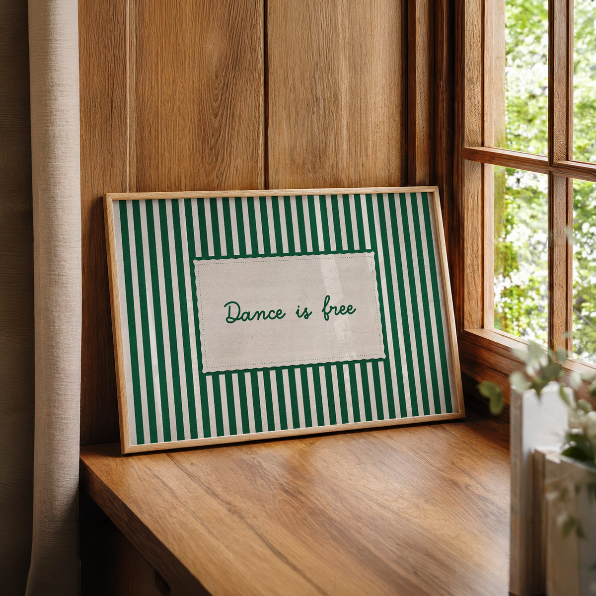 Dance Is Free Quote Art Print — artwork preview 22