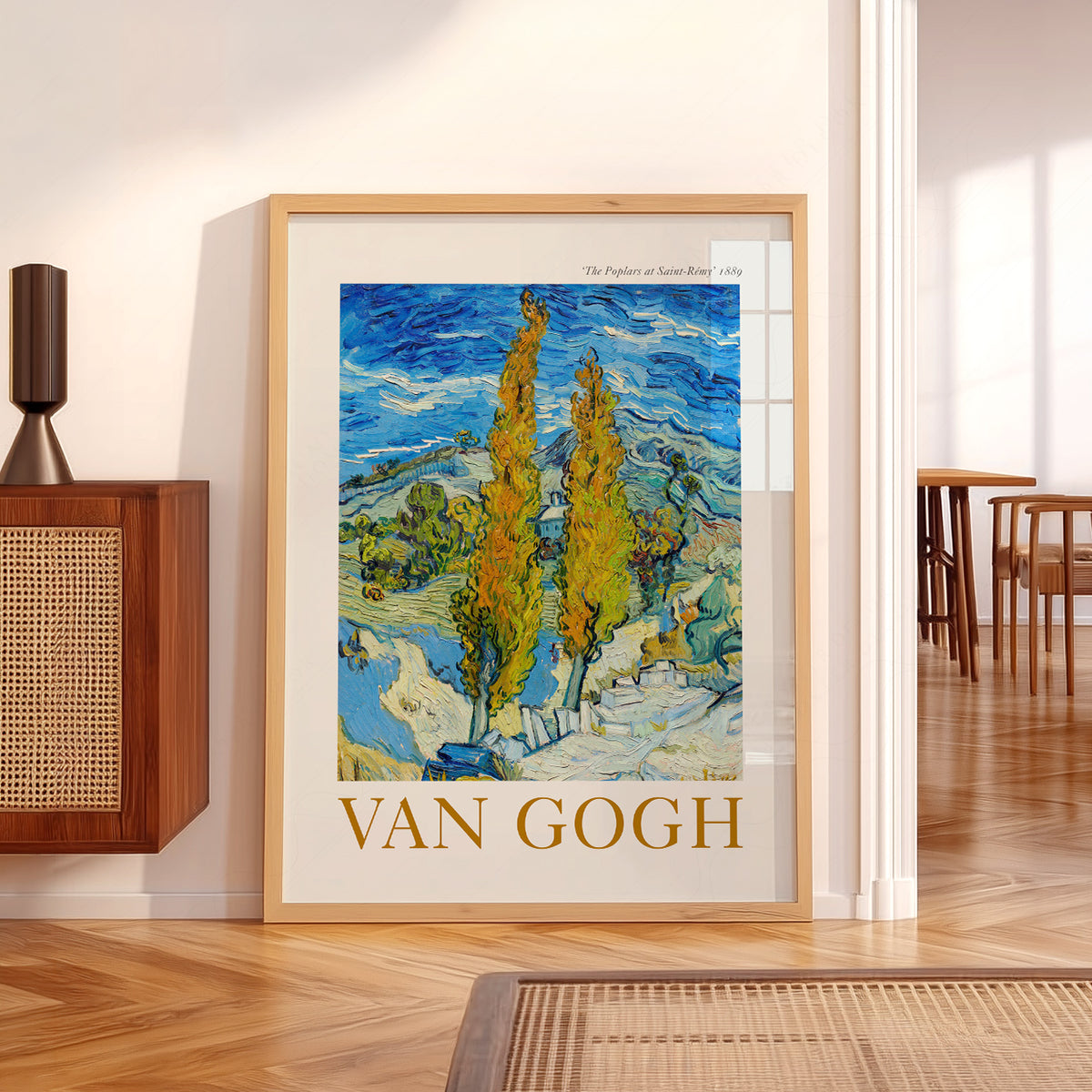 Vincent van Gogh Poplar Trees Exhibition Poster Art Print — artwork preview 5