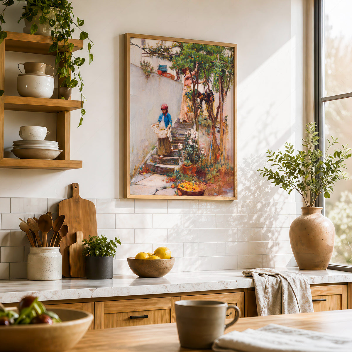 John William Waterhouse An Orange Garden Art Print — artwork preview 23