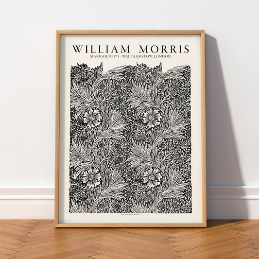 William Morris Marigold 1875 Art Print – Arts and Crafts Wall Decor — artwork preview 2