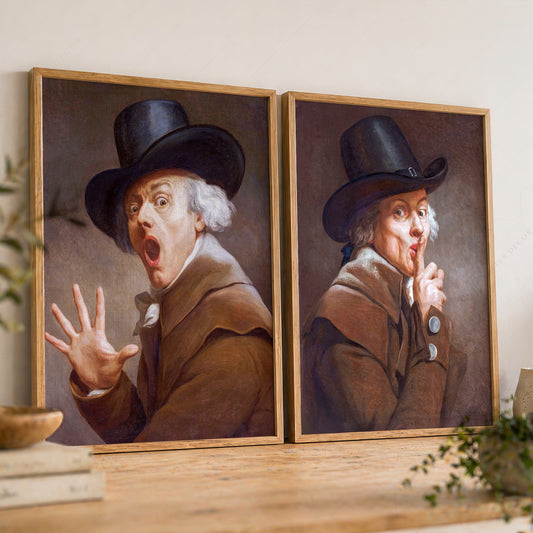 Joseph Ducreux Be Discreet & The Surprise Print Set – Funny Classical Art — artwork preview 8