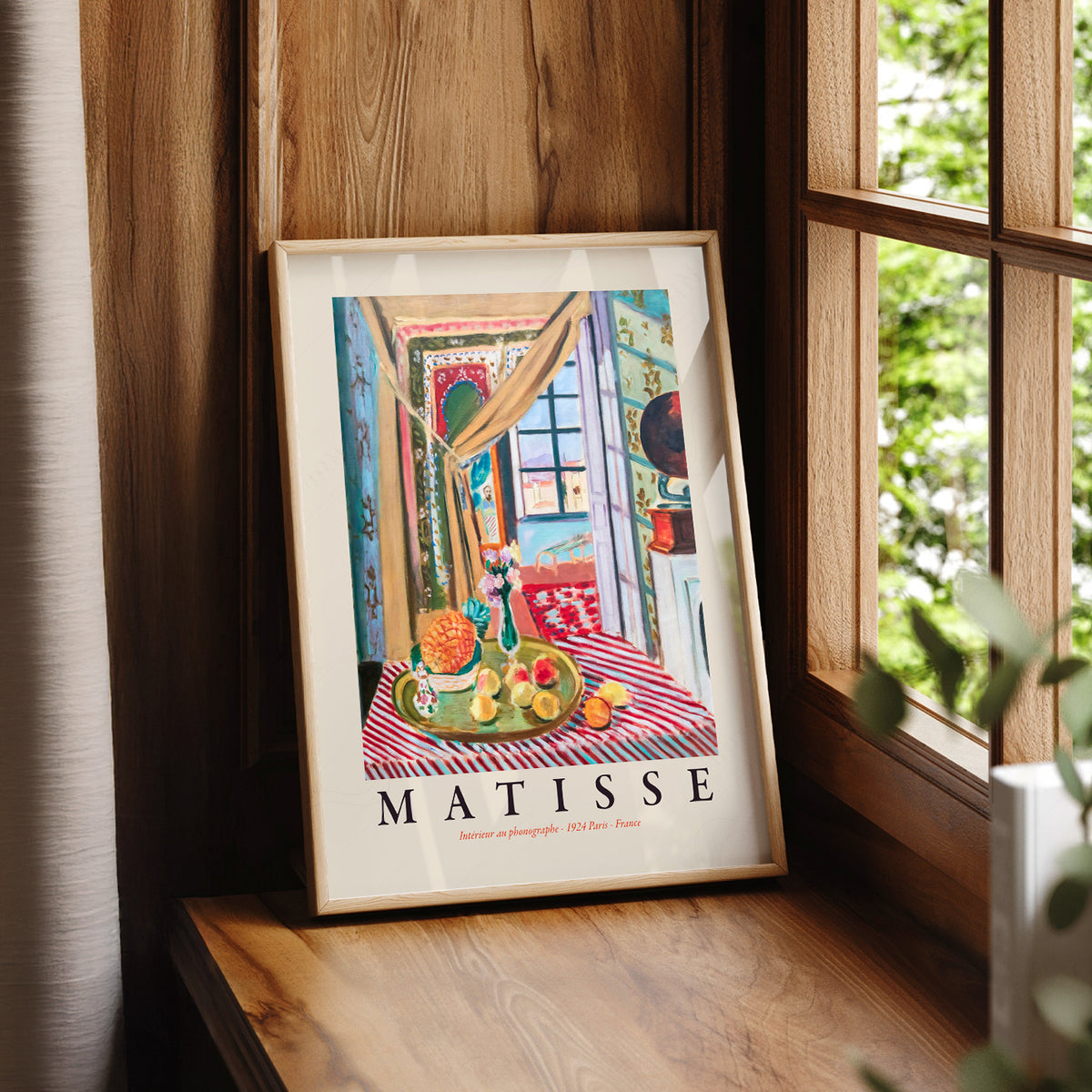 Henri Matisse Interior with a Phonograph Art Print — artwork preview 7