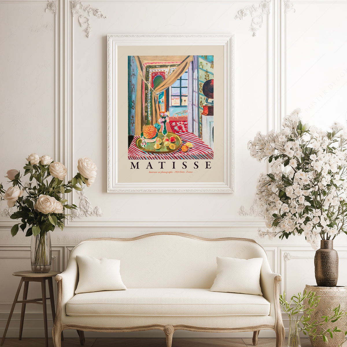Henri Matisse Interior with a Phonograph Art Print — artwork preview 17