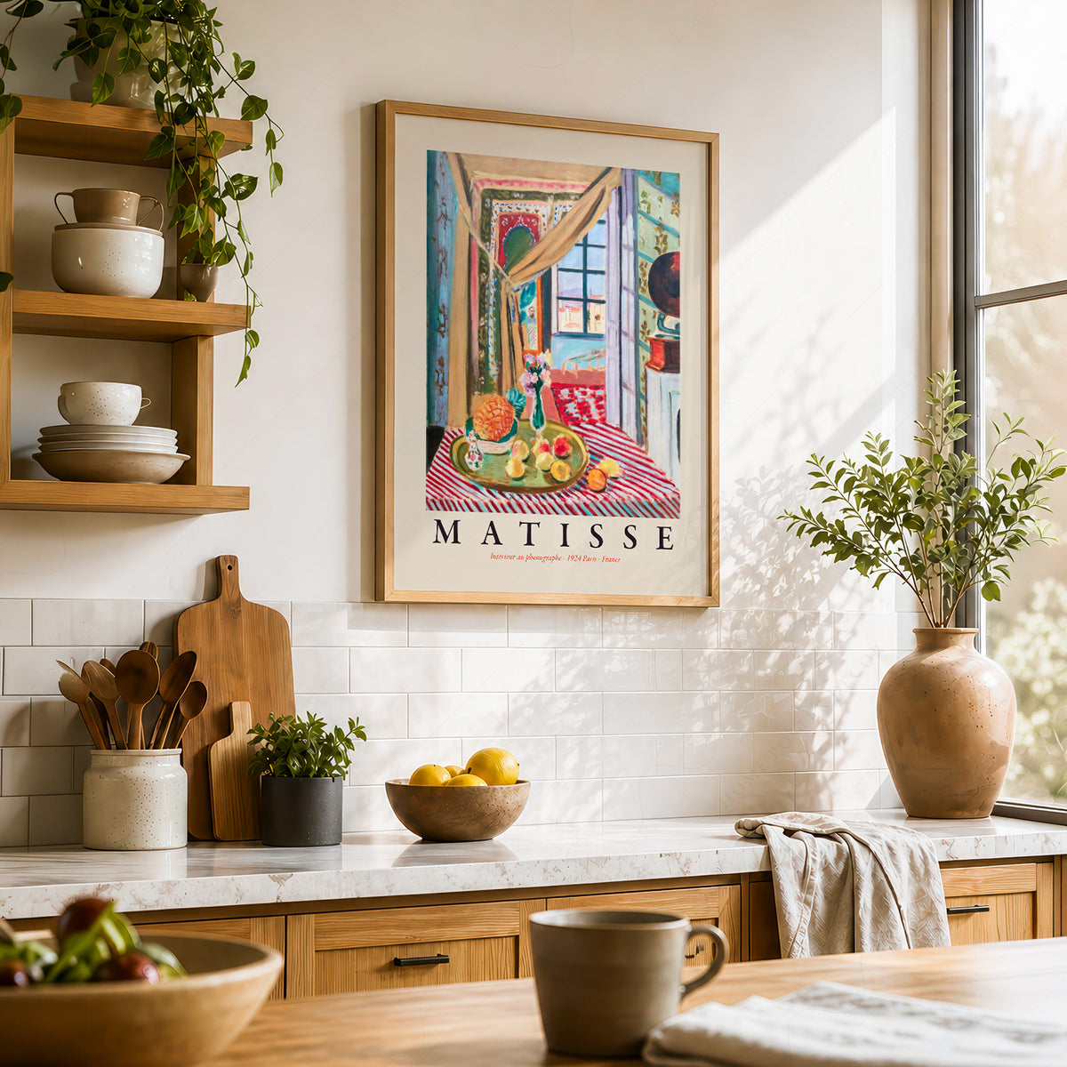 Henri Matisse Interior with a Phonograph Art Print — artwork preview 23