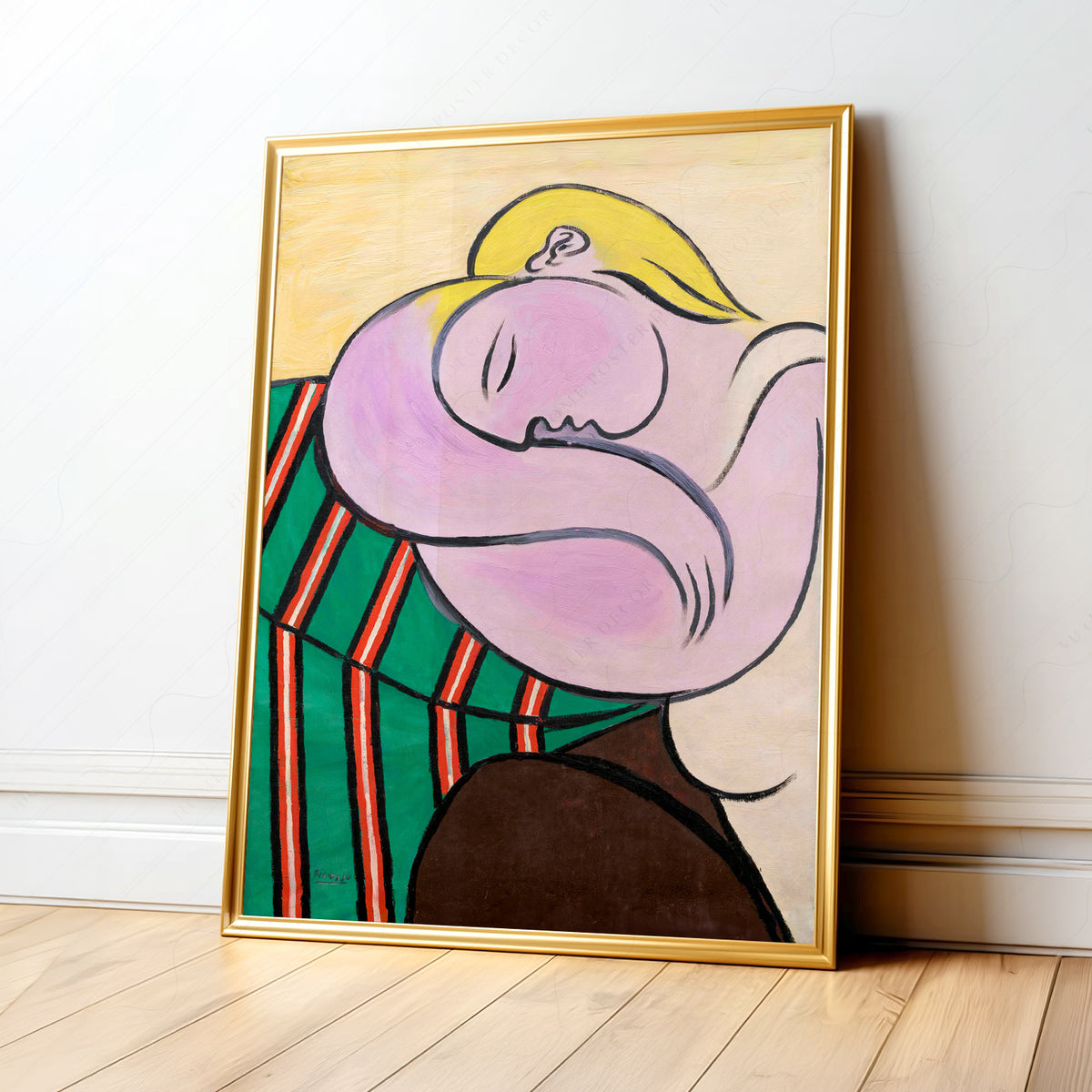 Pablo Picasso Woman with Yellow Hair Art Print — artwork preview 1