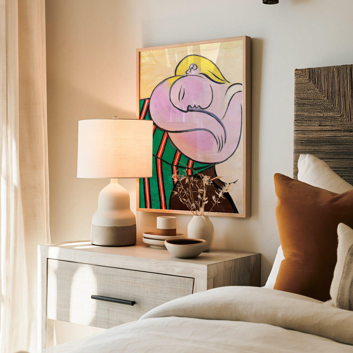 Pablo Picasso Woman with Yellow Hair Art Print — artwork preview 19