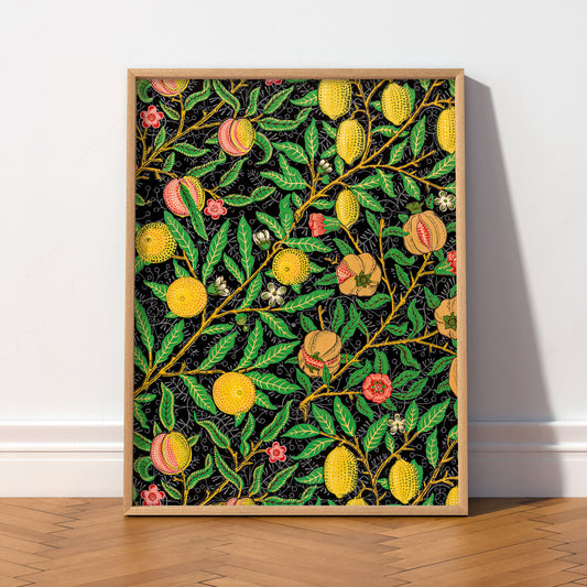 William Morris Fruit Pomegranate Print – Victorian Botanical Wall Art — artwork preview 2