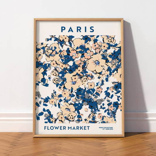 Paris Flower Market Print – Floral Wall Art Poster for Chic Interiors — artwork preview 2